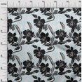 thumbnail image 3 of oneOone Rayon Black Fabric Asian Floral Craft Projects Decor Fabric Printed By The Yard 56 Inch Wide, 3 of 4
