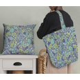 thumbnail image 5 of Soimoi Blue polyester Crepe Fabric Artistic Leaf & Floral Printed Fabric 1 Yard 42 Inch Wide, 5 of 5
