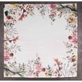 thumbnail image 2 of Vargottam Luxury Collection Linge de Table pour Souper, Serviette en Coton Décorative, Tissu Imprimé, Serviettes Réutilisables, Ensemble de 4, 20 X 20 - Aquarelle Jardin de Thé Floral, 2 of 6