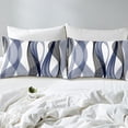 thumbnail image 4 of Erosebridal Minimalst Sheet Set Full for Adult, Abstract Ombre Bedding Sets Full Size, Stripes Decor 4 Pieces, 4 of 7
