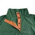 thumbnail image 5 of KIHOUT Chandails Homme Mode Décontractée Sport Col Montant Bouton Patchwork Manches Longues Chandail à Enfiler Blouse GN/L4, 5 of 5