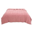 thumbnail image 1 of Cable Knit Throw Blanket Lightweight Plush Soft Ice Blanket Breathable Temperature Controlled Air Conditioning Blanket In Summer Suitable for Constant Temperature Blanket In Air Conditioned Room, 1 of 9