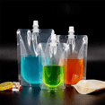 thumbnail image 3 of 150 Pcs Sac Support pour Liquide 100Ml Étanche Sac d'Emballage pour Boisson Pochette à Bec pour Boisson Jus Lait Café Rangement, 3 of 7
