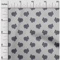 thumbnail image 1 of oneOone Silk Tabby Fabric Rabbit Block Printed Craft Fabric BTY 42 Inch Wide, 1 of 4