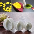 thumbnail image 1 of Heliisoer Cake Mantou Decoration Rose Leaf Leaf Spring Die 3-piece Baking Tool, 1 of 9