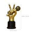 thumbnail image 2 of Miangastore Modèle de Doigt Rétro Geste Ornement en Résine Décoration de Doigt pour Meuble Télé Maison, 2 of 8