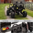 thumbnail image 3 of Kids on Wheelz HAVOC 3.0 24V 2-Seater Electric UTV Ride-On Car for Kids with Parent Remote Control, Reinforced Metal Frame, Quad Motors, LED Lights & Bluetooth Music, Maple, 3 of 6