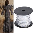 thumbnail image 3 of 6mm Sequin String for Clothing, Shoes, Crafts, 100 Yard Decorative Accessory, Premium Metallic Sequins, 3 of 7