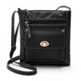 thumbnail image 1 of zanvin Womens Leather Satchel Cross Body Shoulder Messenger Bag Black gifts Holiday Gifts sale, 1 of 2