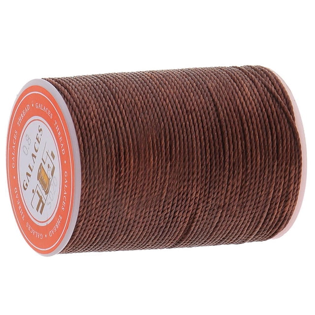 1 Spool 60 Yards Leather Sewing Round ed Thread Cord 0.8mm DIY Hand Stitching Dark Brown