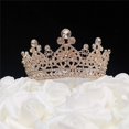 thumbnail image 1 of Tian Sweet 34034-RG 6.2 oz Princess Crown Cake Topper - Rose Gold, 1 of 1