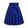 thumbnail image 3 of Jupe Plissée Vintage des Années 1950 pour Femme Taille Haute Évasée Rétro Midi avec Lien, 3 of 5