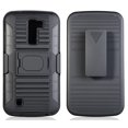 thumbnail image 2 of NAKEDCELLPHONE BLACK GRIP RING CASE + BELT CLIP HOLSTER STAND FOR LG K10 AND LG PREMIER (L62C, K420N, L62VL, L61AL), 2 of 6