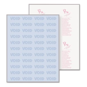 DocuGard Premier Medical Document de sécurité pour l'impression des ordonnances et la prévention de la fraude, CMS Approuvé, 10 Caractéristiques de sécurité, Laser et jet d'encre Safe, Bleu, 8