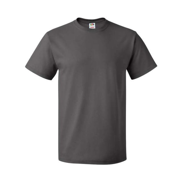 Fruit Of The Loom T-Shirt à Col Rond à Manches Courtes en Coton HD pour Hommes, P, Charbon