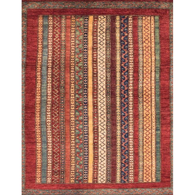 Ahgly Company Tapis Rectangulaire Abstrait Rouge Lavable en Machine, 2 Pieds x 3 Pieds
