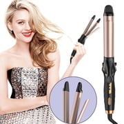 Rotating Curling Iron Danhjin Rotating Curling Iron Curling And Straightening Hair In 1 Automatic Curling Wand For Curls Beach Waves30s Fast Heat-up Long Barrel For Long Hair Makeup