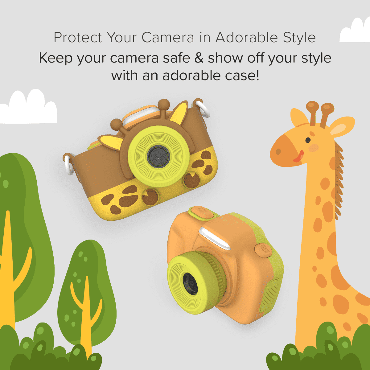 myFirst Camera 3 - New Kids Mini Camera, 12MP HD Video, Selfie Lens, Shockproof Case, microSD - Yellow