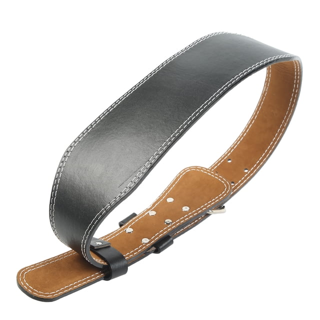 Widen Weight Lifting Belt, High Fit Steel Double Buckle Waist Protective Belt Strengthen Muscles for Rowing Black,Brown