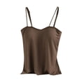thumbnail image 1 of Yuyuzo Camisole for Women Plus Size Basic Undershirt Spaghetti Strap Basic Base Layer Cami Tank Top, 1 of 3