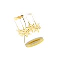 thumbnail image 4 of fastboy Rotating Candle Holder Candlestick Decorative for Living Room Ornament Snowflake, 4 of 9