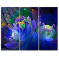 thumbnail image 2 of Tableau sur toile imprimée Design Art Bouquet de fleurs bleus Abstrait, 2 of 2