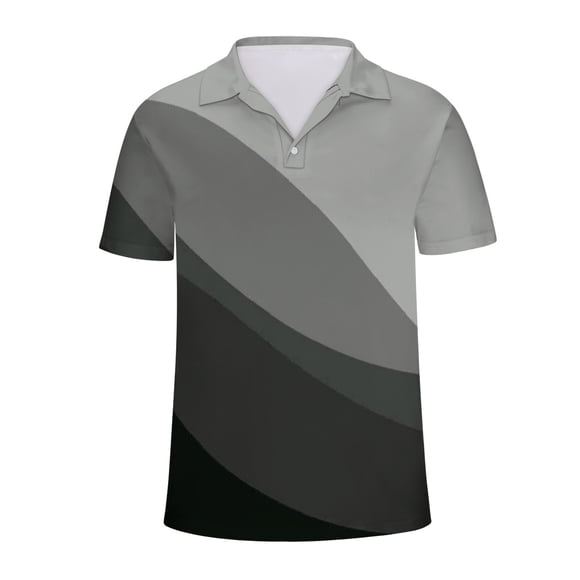 UVEASISHA Golf Polos for Men Big and Tall,Mens Short Sleeve Polos Shirts Moisture Wicking Relaxed Fit Tennis T-Shirt Casual Athletic Golf Tee Quick Dry 2025,Gray XL
