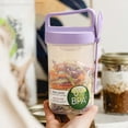 thumbnail image 4 of Birdeem Cold Breakfast Cereals,Portable Cereal Cup,Overnight Oatmeal Breakfast Cup Cold Sealed Cup Portable Salad Cup with Spoon Yogurt Cup Cereal Cup Travel Cup, 4 of 6