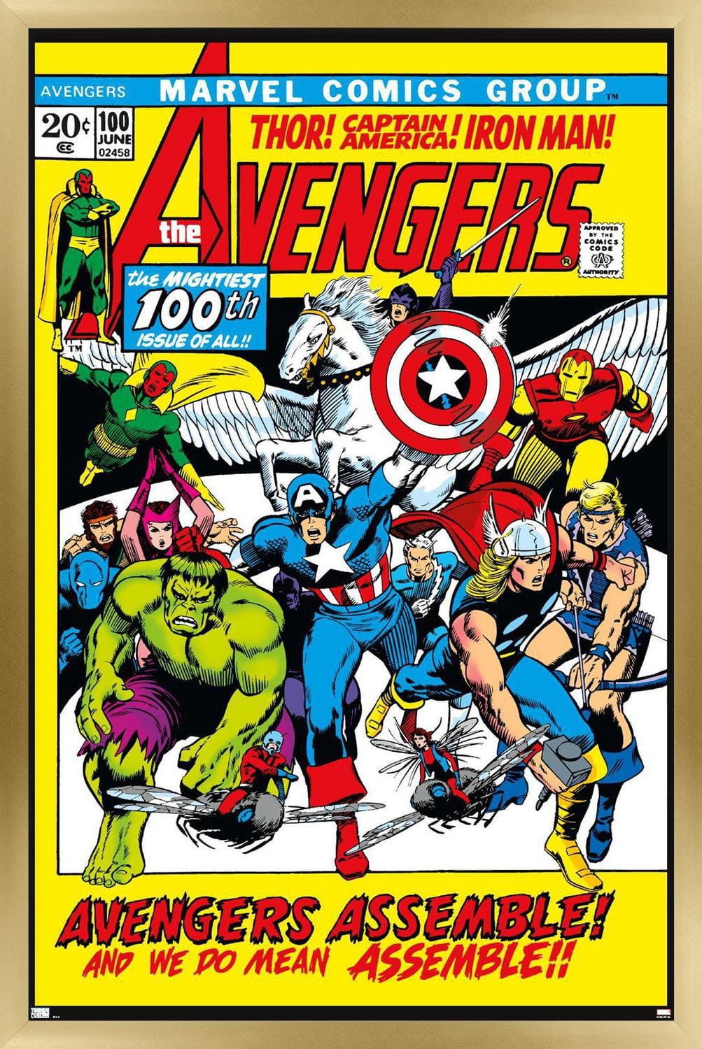 Marvel Comics - Avengers #100 Wall Poster