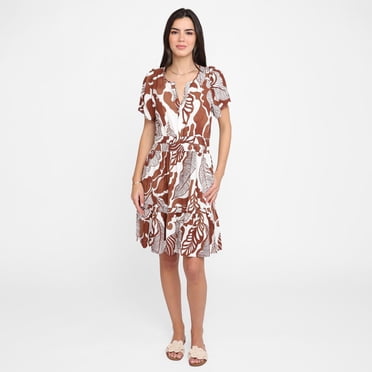 Devoted Robe à taille smockée pour femme, tailles TP à TG