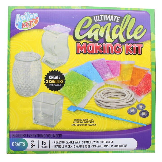 Trousse Ultime de Fabrication de Bougies - Prépare 3 Bougies