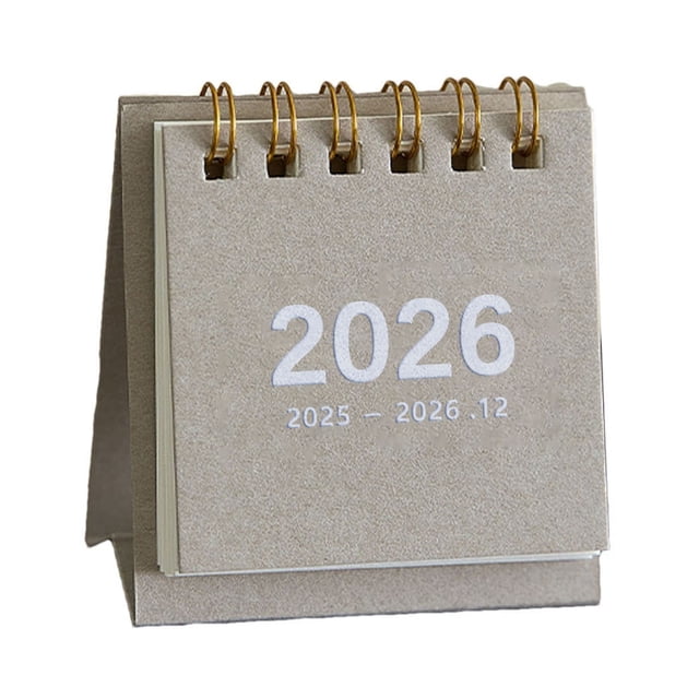 2025 Mini Desk Calendar, 2024-2025 Monthly Planner, Compact Desktop Calendar for Home Office Organization, Management Planning Tool for Work and School