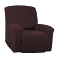 thumbnail image 2 of Housse de Fauteuil Inclinable 1 Pce en Jacquard Doux à Haute Extensibilité, Housse de Sofa, Housse de Fauteuil Inclinable Bronze, 2 of 8