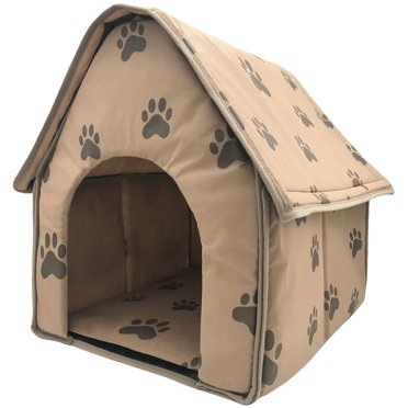 CIMAXIC Folding Pet Tent House Funny Game Pet Tent Portable Pet Supplies Folding Dog Bed,18.5"X16.54"X18.11"