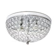 thumbnail image 1 of Elegant Designs 2 Light Elipse Crystal Flush Mount Ceiling Light, 1 of 6