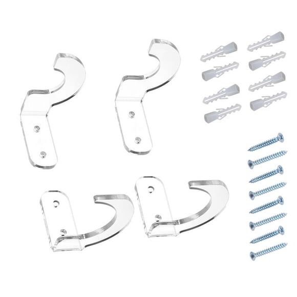 Xingzhi 2 Paires Support de Baseball Acrylique Horizontal Organisateur de Battes de Softball Support de Collection pour Salon Accessoires Cadeaux Transparent