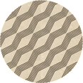 thumbnail image 1 of Ahgly Company Machine Washable Indoor Round Transitional Wheat Beige Area Rugs, 6' Round, 1 of 7