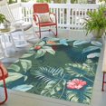 thumbnail image 5 of Erbanica Green Leaves Indoor Outdoor Rug, Unique Design, Easy to Clean, 5 of 5