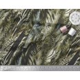 thumbnail image 2 of Soimoi Green polyester Crepe Fabric Leopard & Wild Animal Skin Print Sewing Fabric BTY 52 Inch Wide, 2 of 3