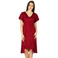 thumbnail image 1 of Bimba Womens Asymmetrical Shift Dress Mid-Calf Summer Rayon Day Dresses, 1 of 6