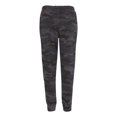 thumbnail image 2 of Independent Trading Co. Mens Midweight Fleece Pants, L, Black Camo, 2 of 2