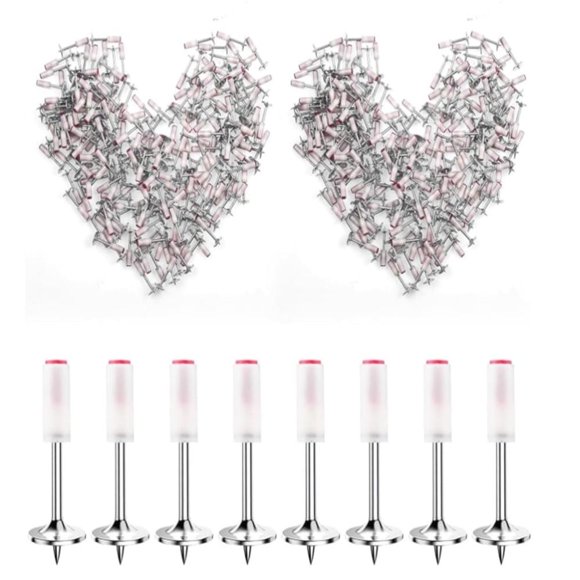 Feltree 100pcs Round Nails for Manual Nail Reinforced Concrete Wall Trough Fastening Steel Nail Decoration