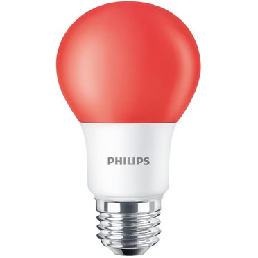 Philips ampoules LED 60W A19 E26 8W à filament A, rouge