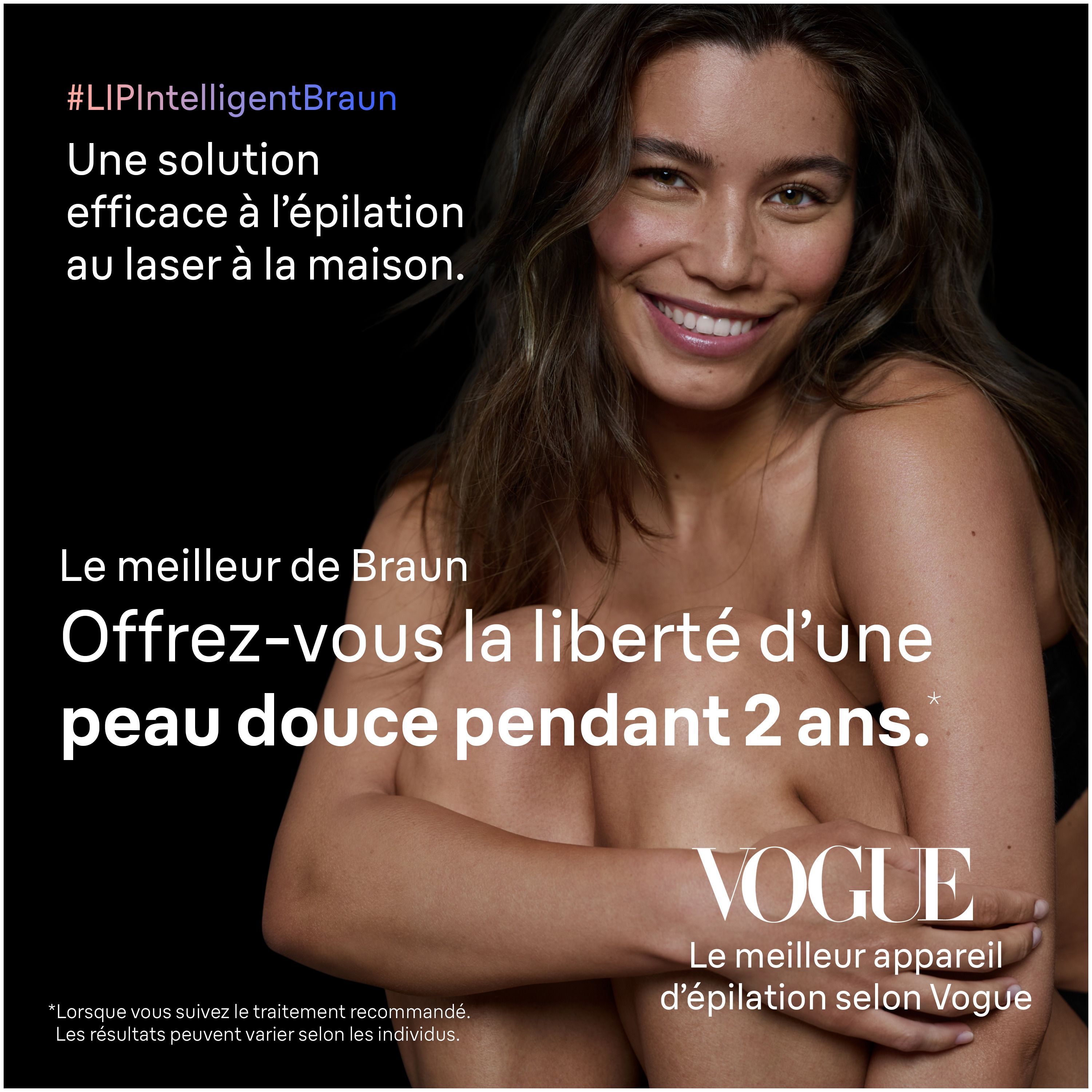 Système d’épilation à domicile Braun Peau i-expert, technologie LIP intelligente, PL7243, pour femmes et hommes, avec application, avec étui haut de gamme, 3 têtes, rasoir Venus