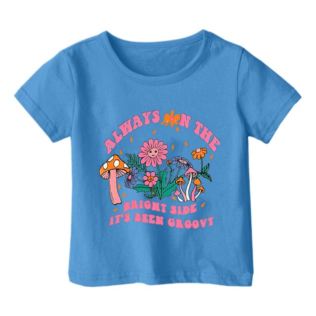 TZEWGL Tees For Infnat Graphic Print Round Neck Loose Short Sleeve Clothing For Infnants size 2-3T