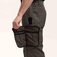 thumbnail image 4 of XUNKUSGA Hiking Pants Men Solid Color Windproof Softshell Outdoor Mens Pants Lightweight Water Resistant Ripstop Cargo Pants Comfortable Pull On Work Pant Green, 4 of 9