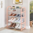 thumbnail image 1 of Vaidha Shoe Rack Shoe Rack Storage Organizer With 4 Tiers Metal Shelves For Bedroom Closet Entry Dorm Room, 1 of 5