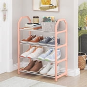 Amzcrzy Shoe Rack, Shoe Rack for Entryway, Shoe Organizer, Storage Rack, Shoe Rack Shoe Rack Storage Organizer With 4 Tiers Metal Shelves For Bedroom Closet Entry Dorm Room Shoe Rack