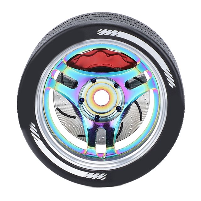 Volant RC en Aluminium pour SANWA, Contrôleurs FUTABA, Design, Léger, Volant RC, avec Frein à Disque Simulé, Compatible avec Séries MT41/MT51/M17