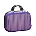 thumbnail image 1 of Makeup Storage Organizer Travel ABS Toiletry Suitcase Box Mini Suitcase Box with Boarding Luggage Cosmetic Case Large Capacity Bag Purple, 1 of 9